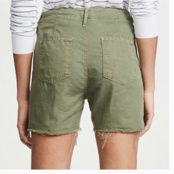 NWT Mother Shaker Crop Short In Army Green 24 - Picture 8 of 8